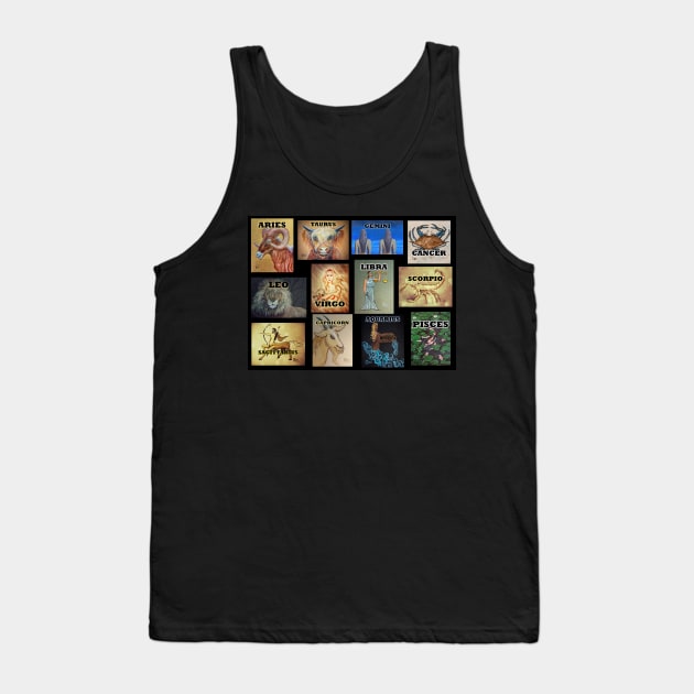 Signs of the Zodiac Tank Top by Matt Starr Fine Art